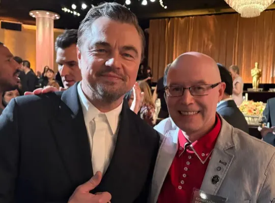 Oscar-Nominee Konstantin Bronzit Shows Off Photo with DiCaprio () — poster
