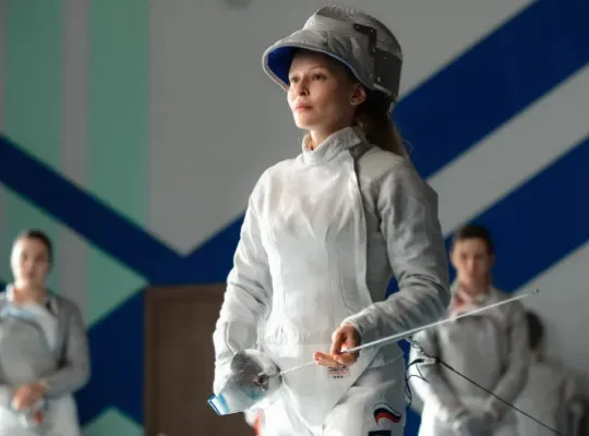 Yulia Peresild to Star in Sports Drama The Fencing Teacher () — poster